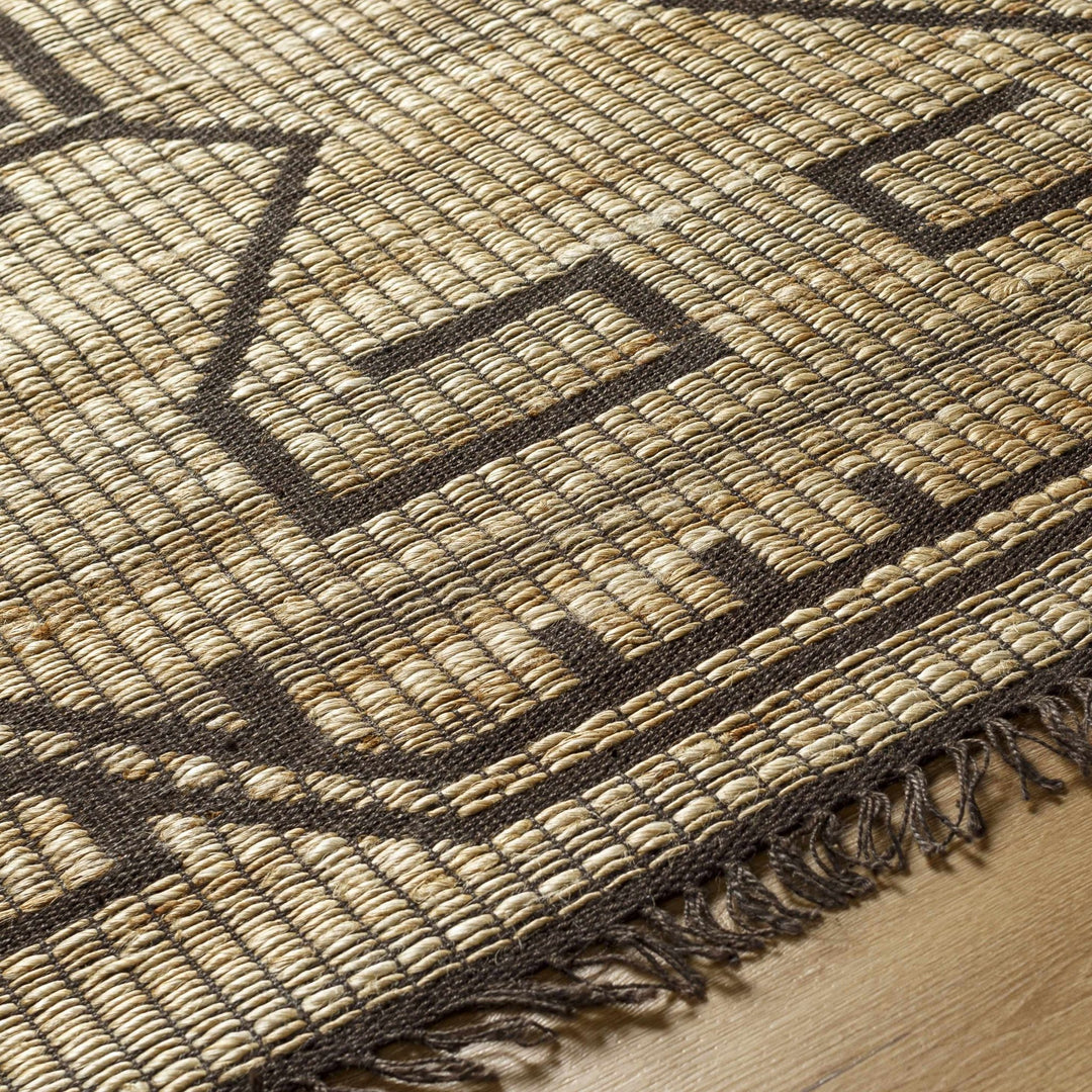 Naoya Traditional Camel And Taupe Jute Rug - The Rug Decor