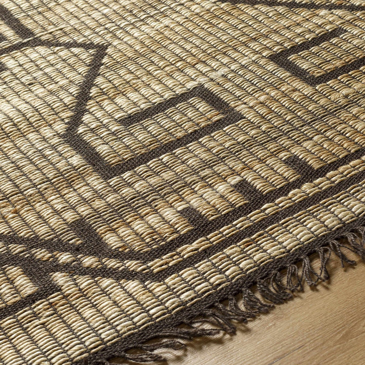 Naoya Traditional Camel And Taupe Jute Rug - The Rug Decor