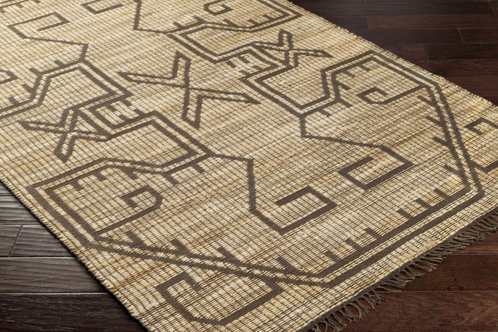Naoya Traditional Camel And Taupe Jute Rug - The Rug Decor