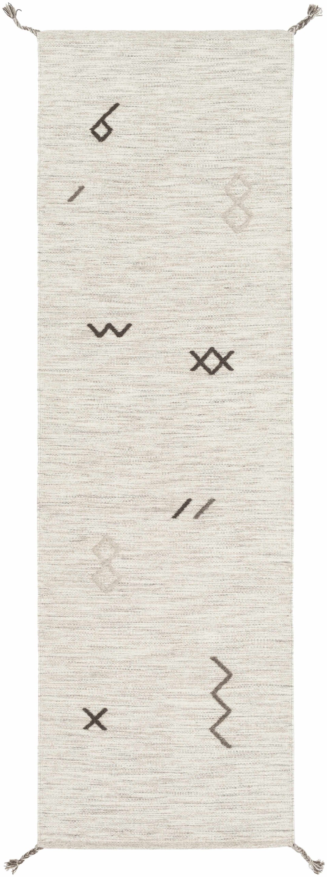 Napaskiak Modern Style Ivory Hand Woven Area Rug