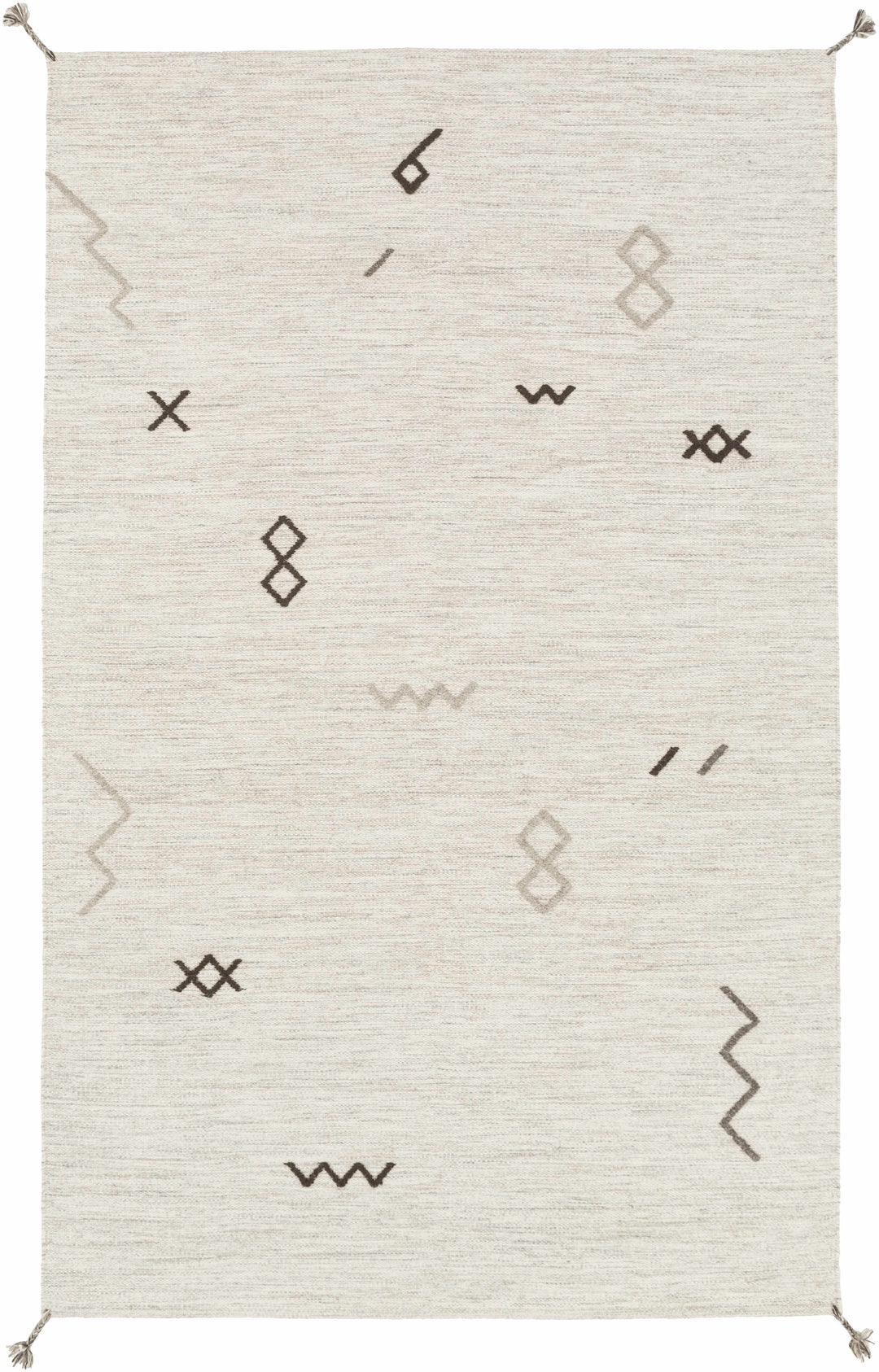 Napaskiak Modern Style Ivory Hand Woven Area Rug