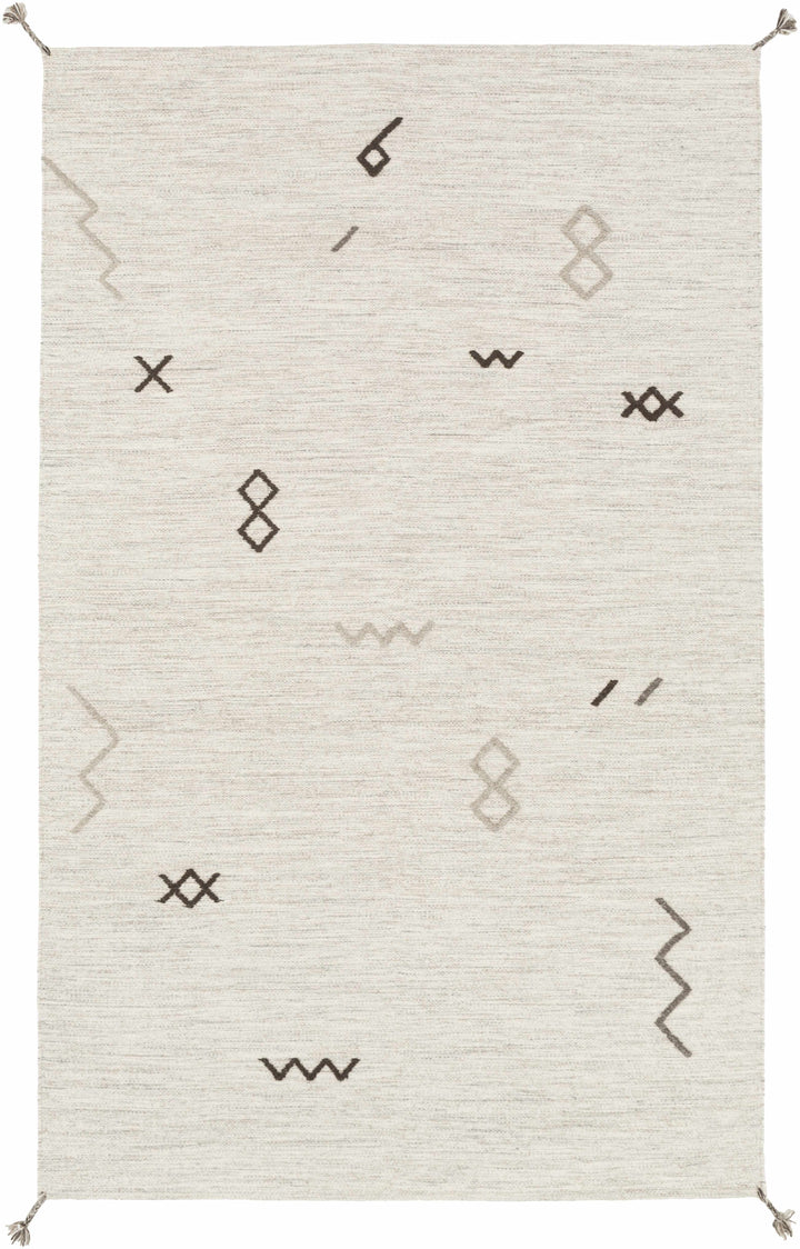 Napaskiak Modern Style Ivory Hand Woven Area Rug