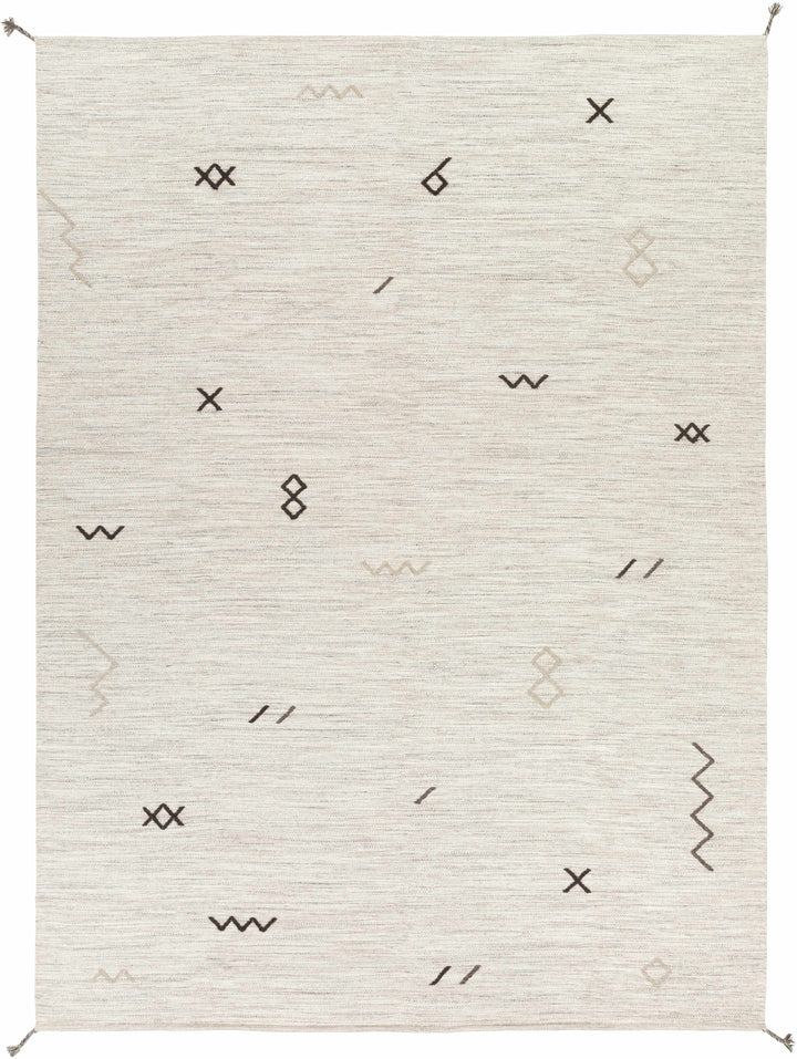 Napaskiak Modern Style Ivory Hand Woven Area Rug