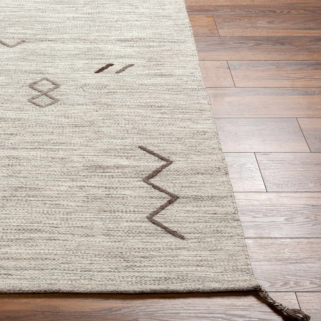 Napaskiak Modern Style Ivory Hand Woven Area Rug