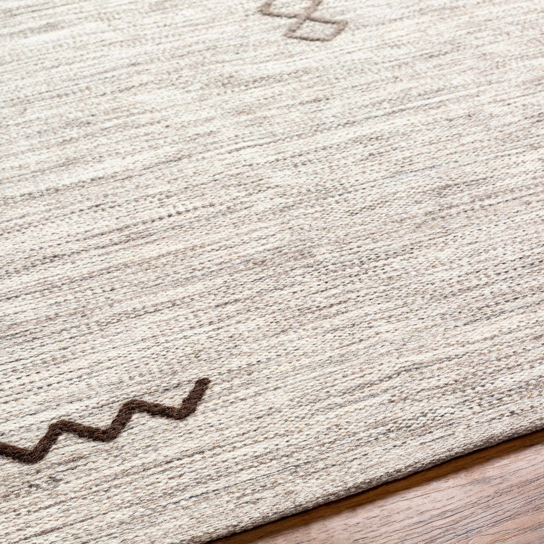 Napaskiak Modern Style Ivory Hand Woven Area Rug