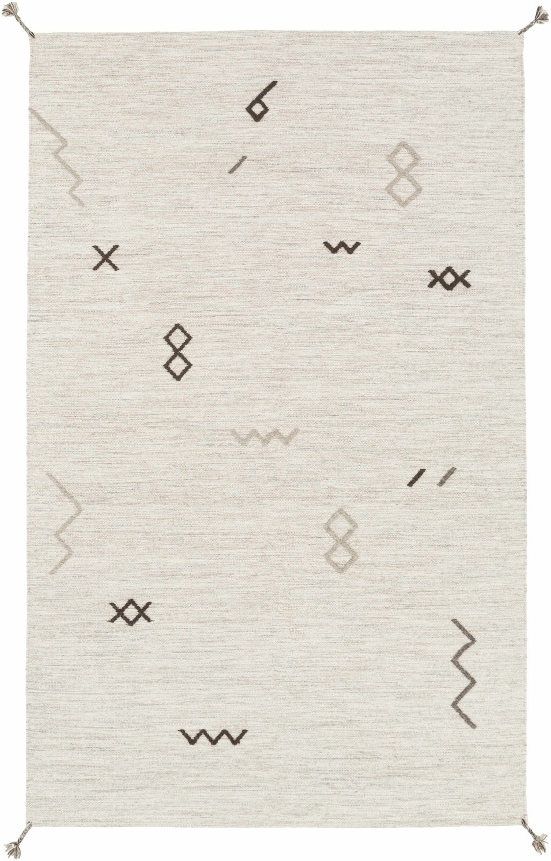 Napaskiak Modern Style Ivory Hand Woven Area Rug - The Rug Decor