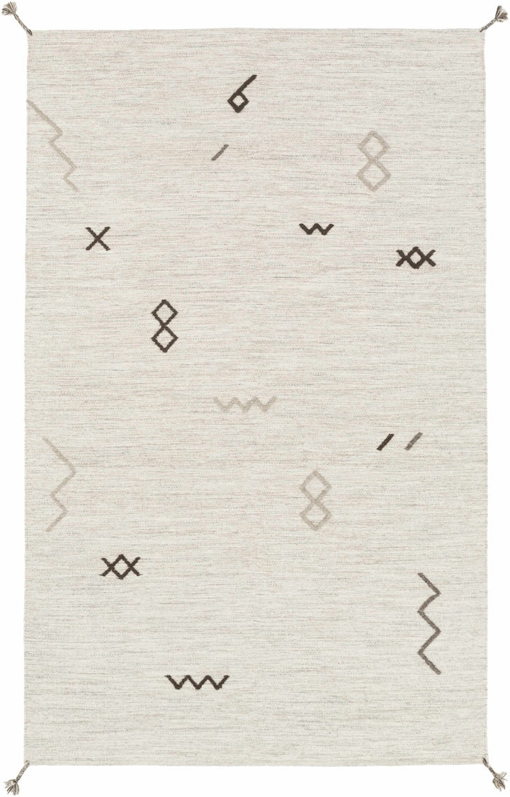Napaskiak Modern Style Ivory Hand Woven Area Rug - The Rug Decor