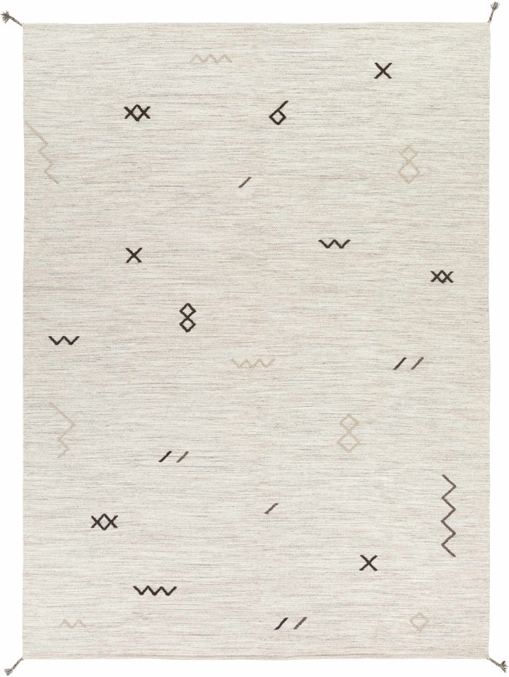 Napaskiak Modern Style Ivory Hand Woven Area Rug - The Rug Decor