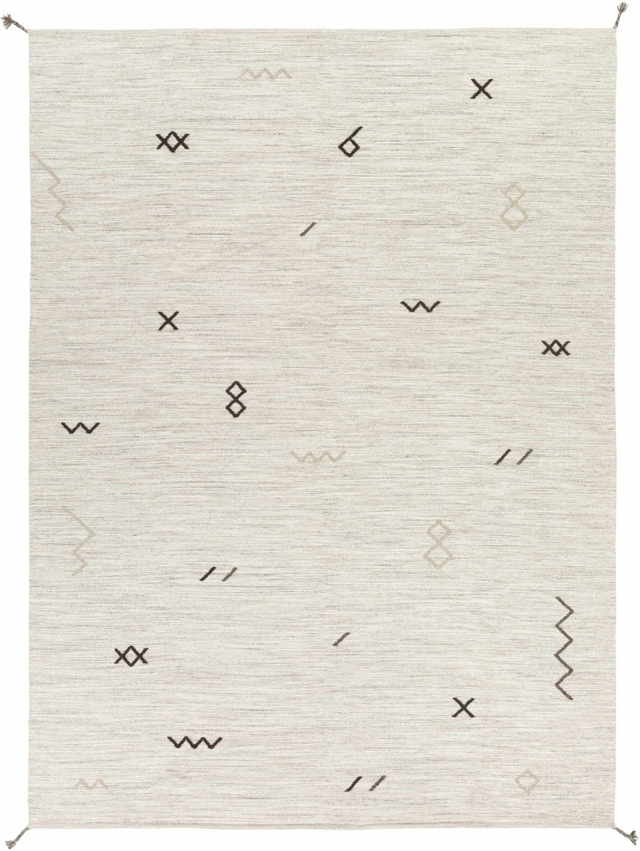 Napaskiak Modern Style Ivory Hand Woven Area Rug - The Rug Decor