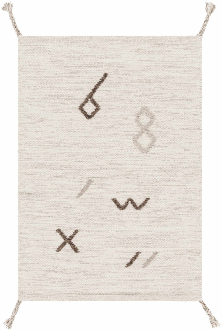 Napaskiak Modern Style Ivory Hand Woven Area Rug - The Rug Decor