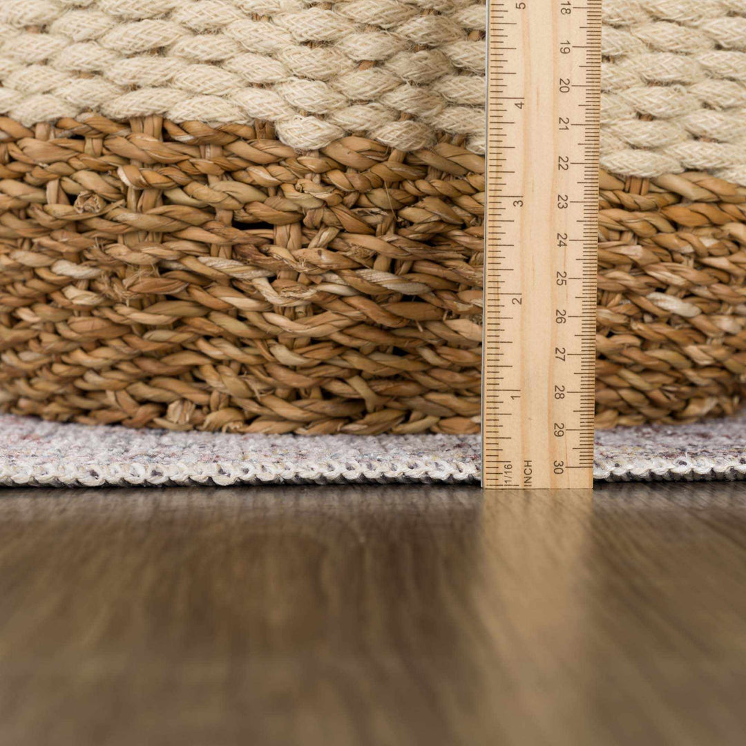 Napeu Beige And Blue Traditional Style Washable Area Rug - The Rug Decor