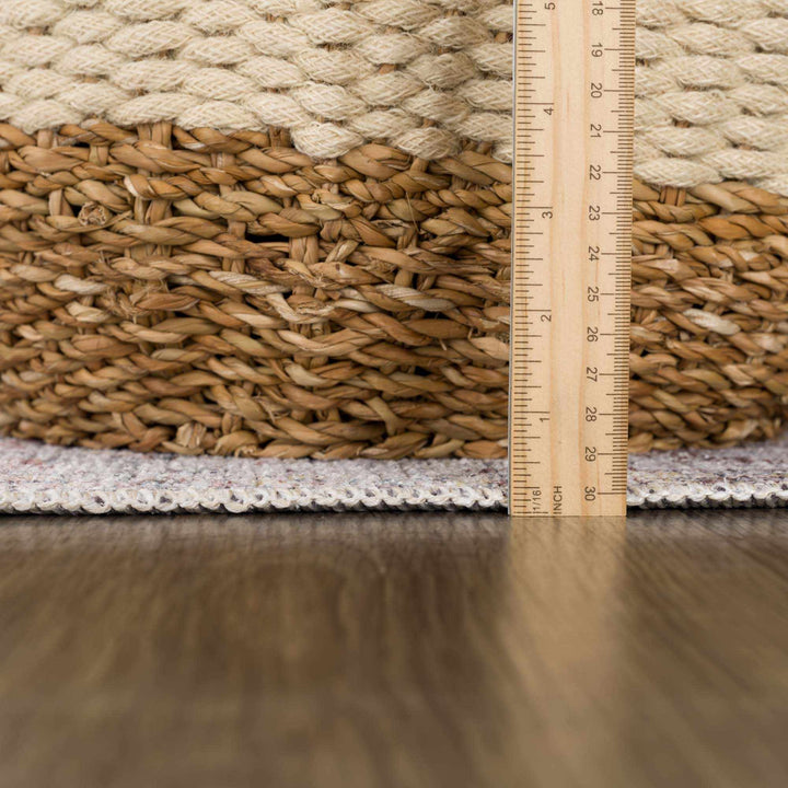 Napeu Beige And Blue Traditional Style Washable Area Rug - The Rug Decor