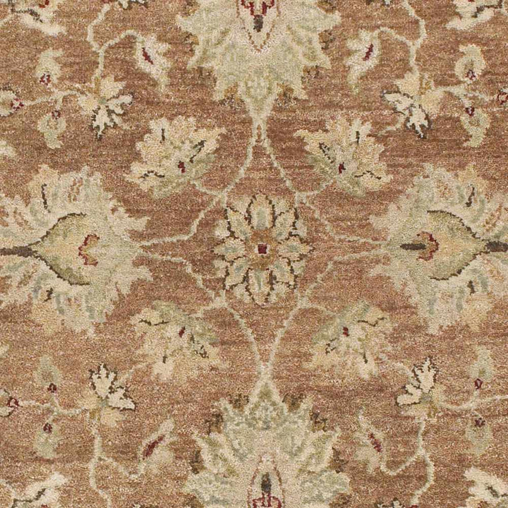 Napolville Traditional Oushak Brown And Beige Wool Rug - The Rug Decor