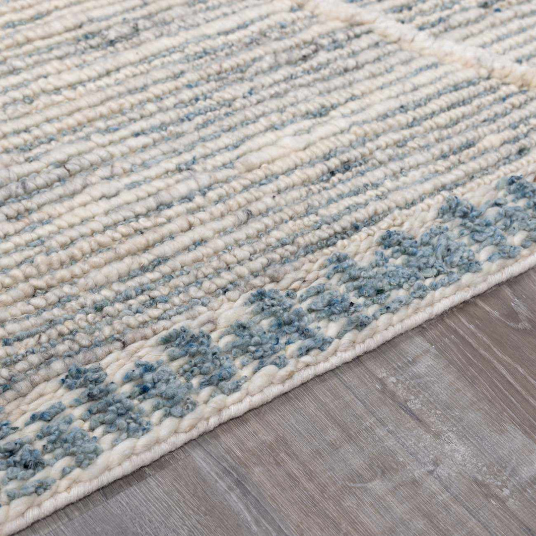 Nara Contemporary Gray And Ivory Premium Wool Rug - The Rug Decor