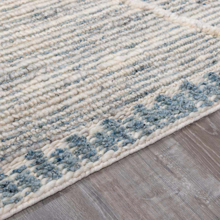Nara Contemporary Gray And Ivory Premium Wool Rug - The Rug Decor