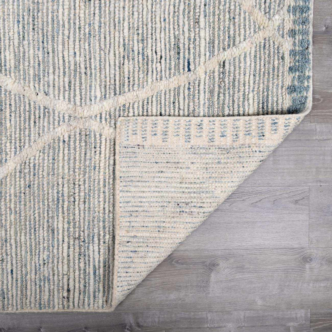 Nara Contemporary Gray And Ivory Premium Wool Rug - The Rug Decor