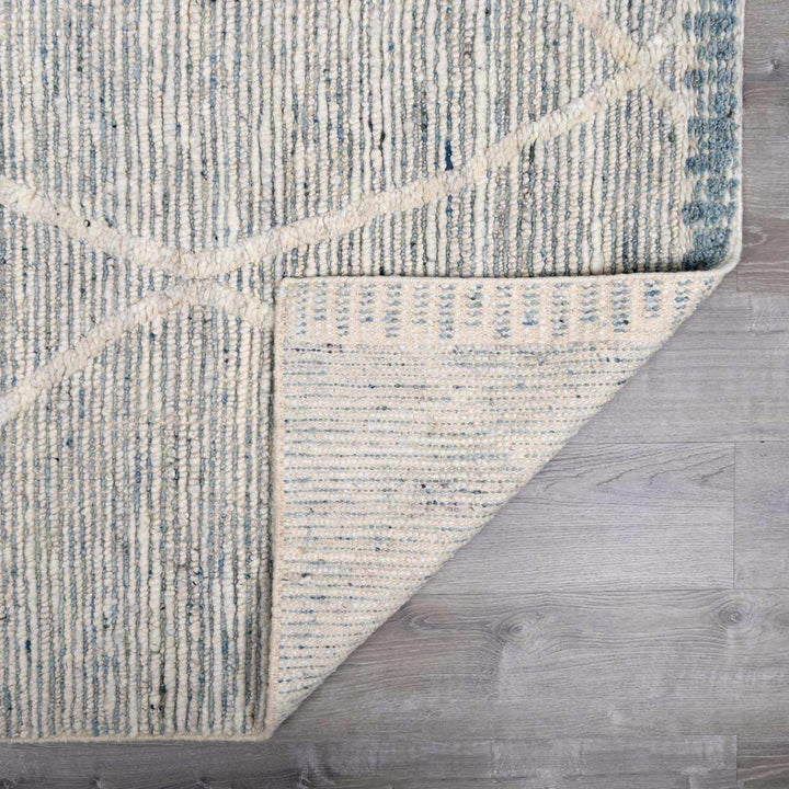 Nara Contemporary Gray And Ivory Premium Wool Rug - The Rug Decor