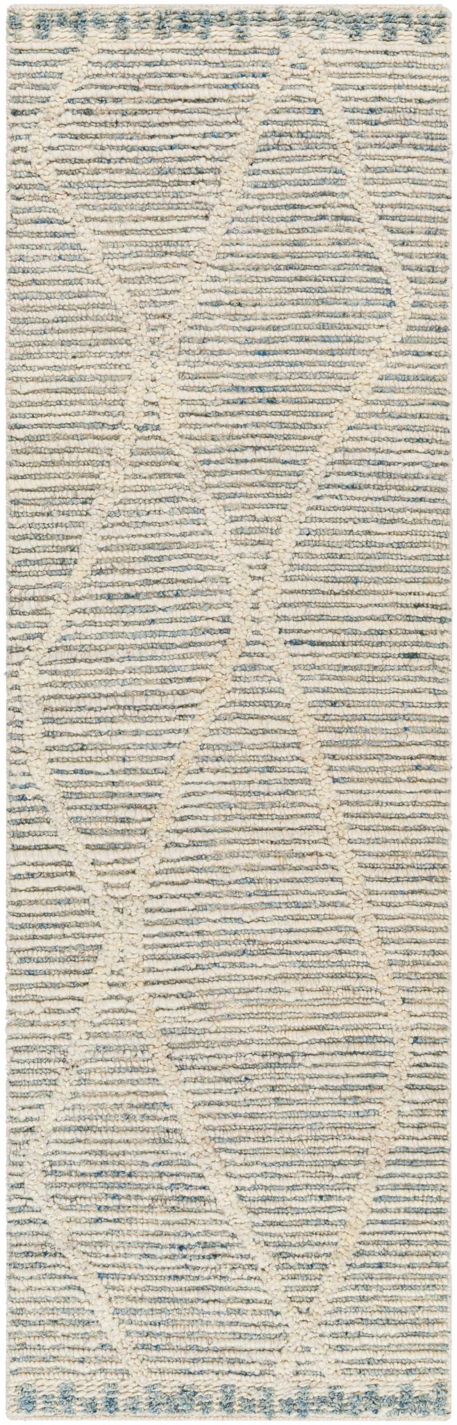 Nara Contemporary Gray And Ivory Premium Wool Rug - The Rug Decor