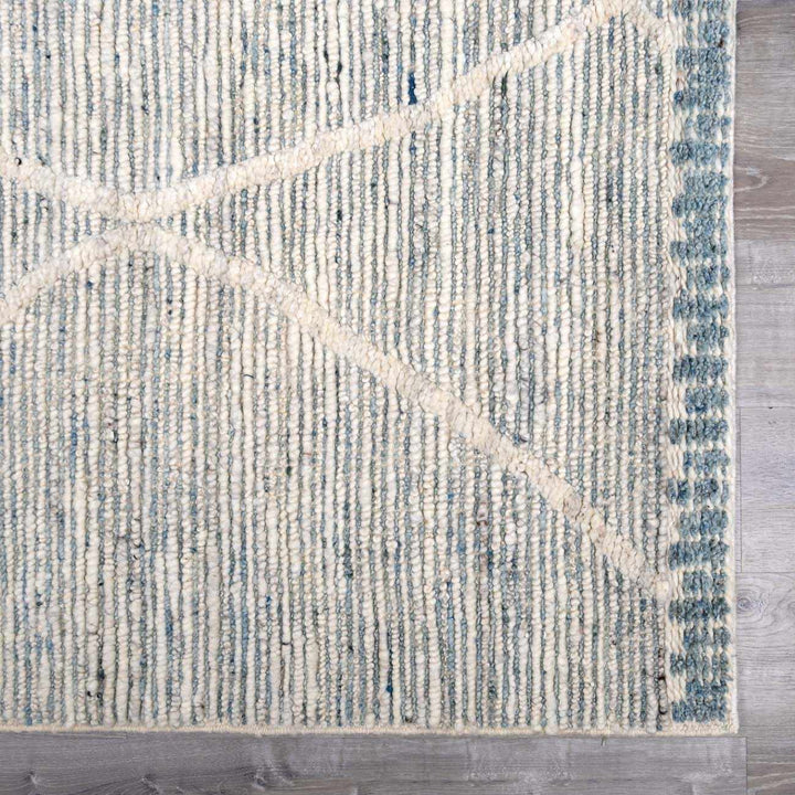 Nara Contemporary Gray And Ivory Premium Wool Rug - The Rug Decor