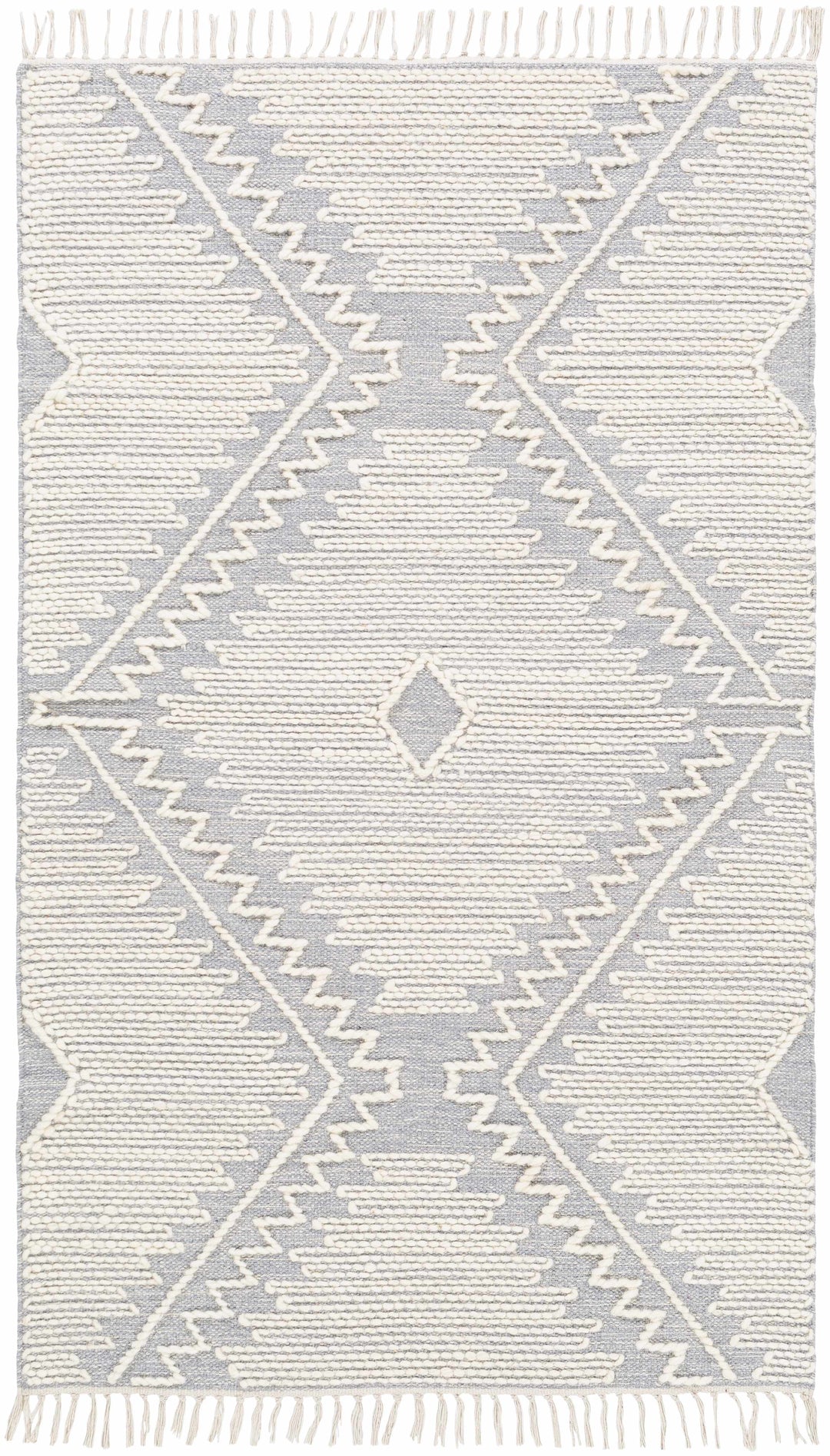 Naranjito Modern Geometrical Design Ivory Hand Woven Area Rug