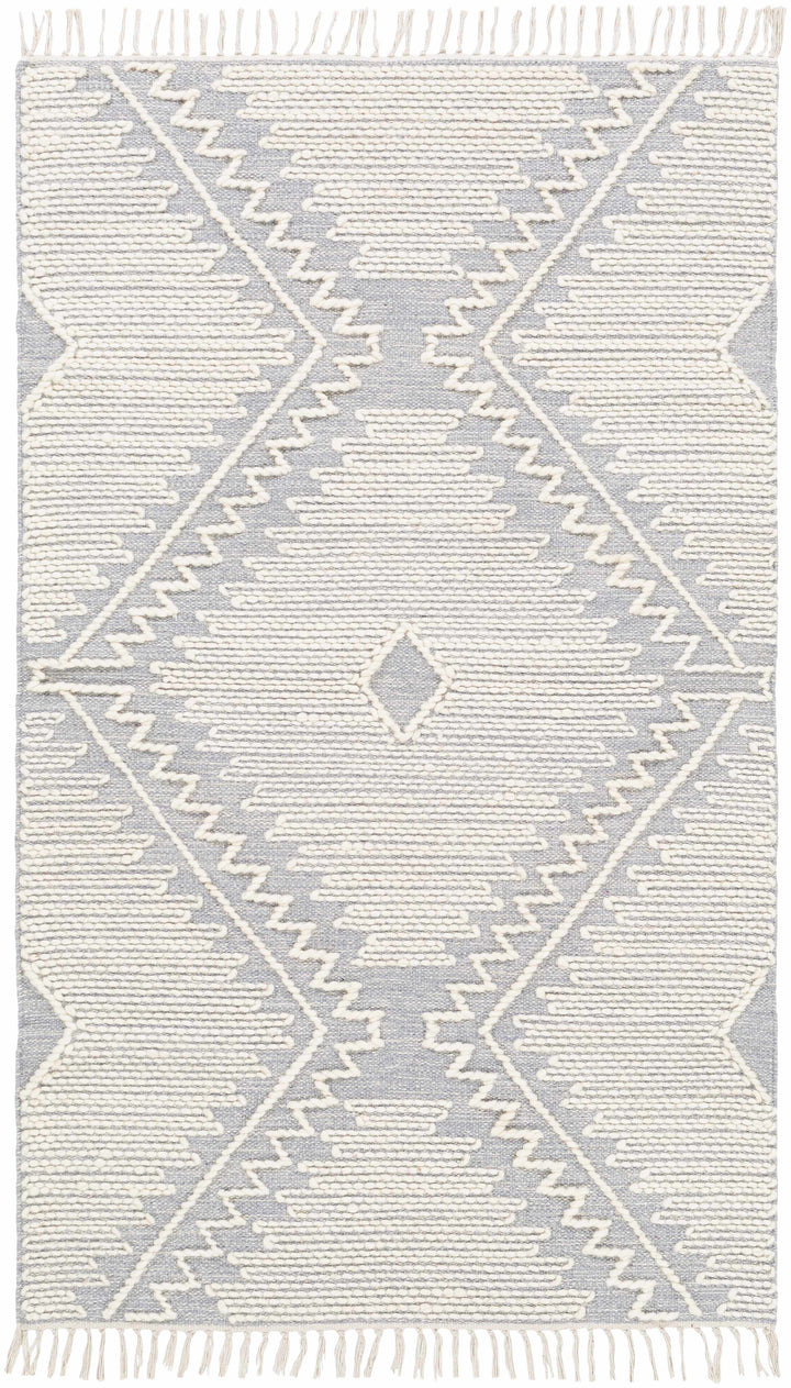 Naranjito Modern Geometrical Design Ivory Hand Woven Area Rug