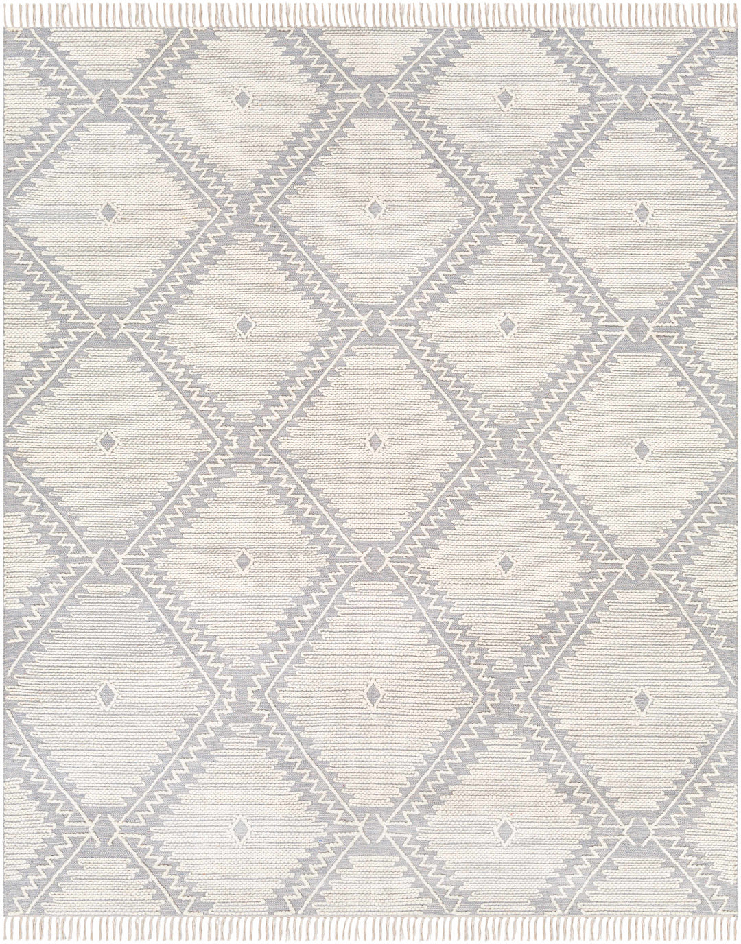 Naranjito Modern Geometrical Design Ivory Hand Woven Area Rug