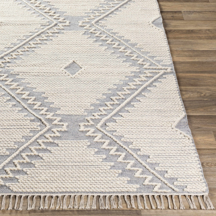 Naranjito Modern Geometrical Design Ivory Hand Woven Area Rug