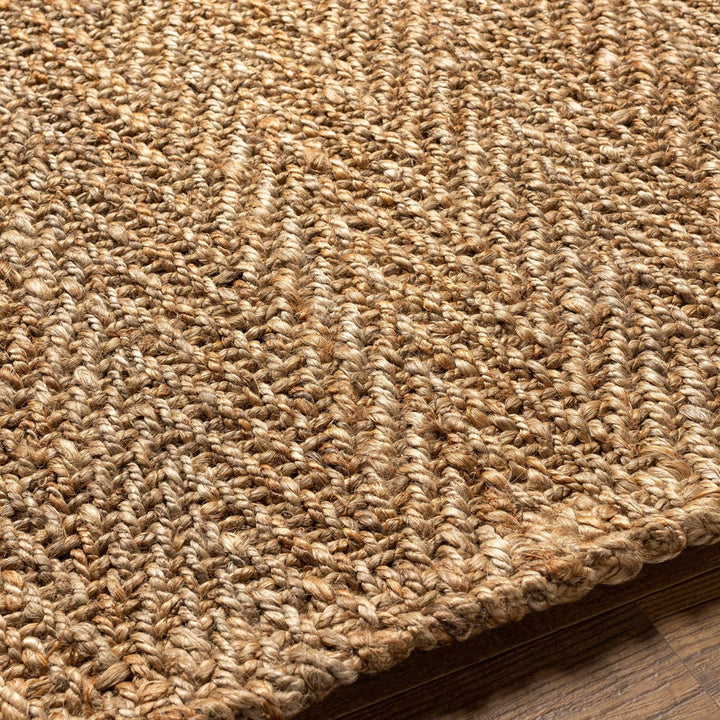Natural Brown Hand Woven Multi Size jute Braided Area Rug - The Rug Decor
