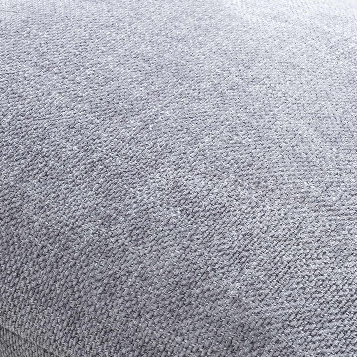 Natural Linen look Contemporary Silver Textured Square Throw Pillow - The Rug Decor