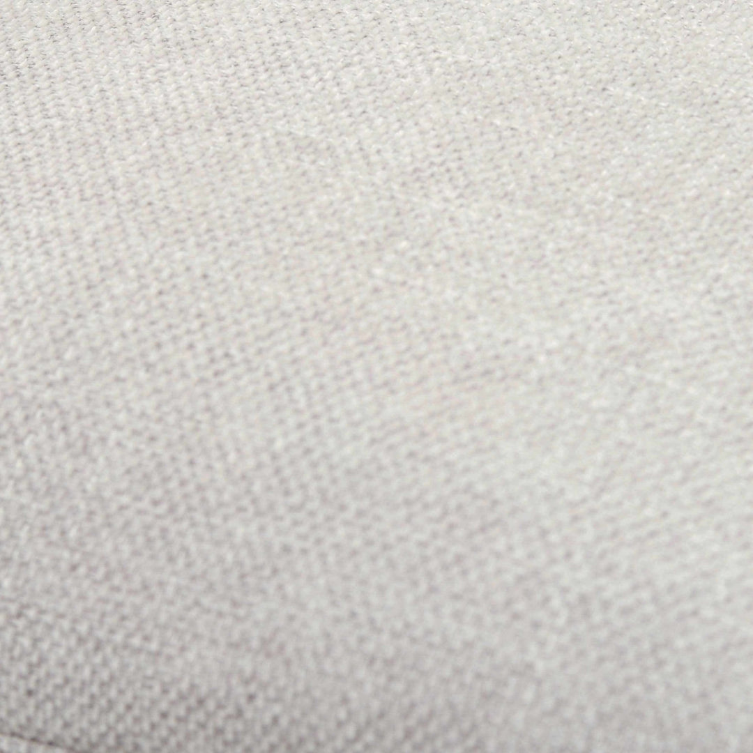 Natural Linen look Ivory Textured Contemporary Square Throw Pillow - The Rug Decor