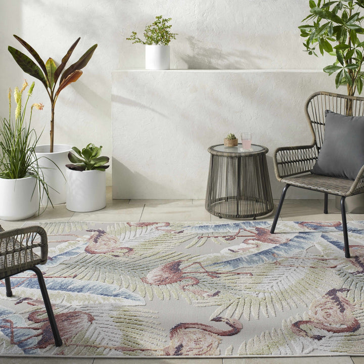 Nayan Modern Style Multicolor Outdoor Area Rug - The Rug Decor