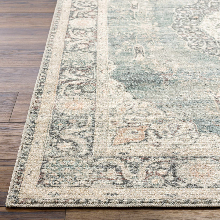 Nayef Traditional Gray And Beige Machine Woven Rug - The Rug Decor