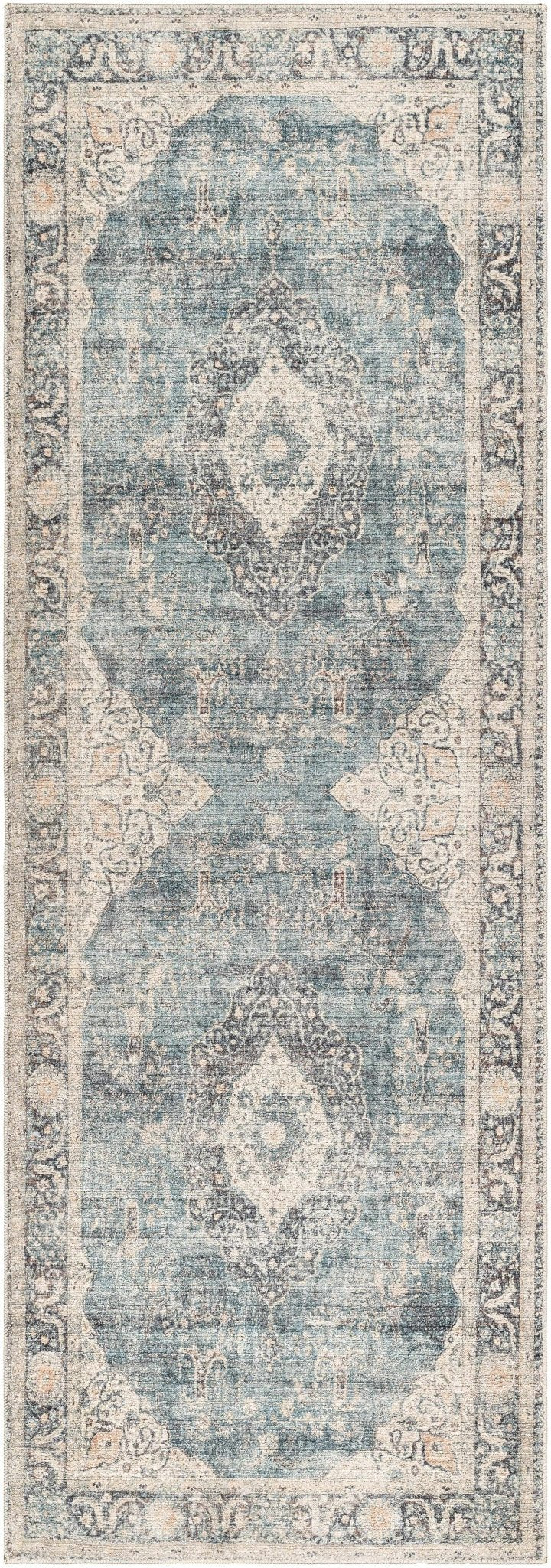 Nayef Traditional Gray And Beige Machine Woven Rug - The Rug Decor