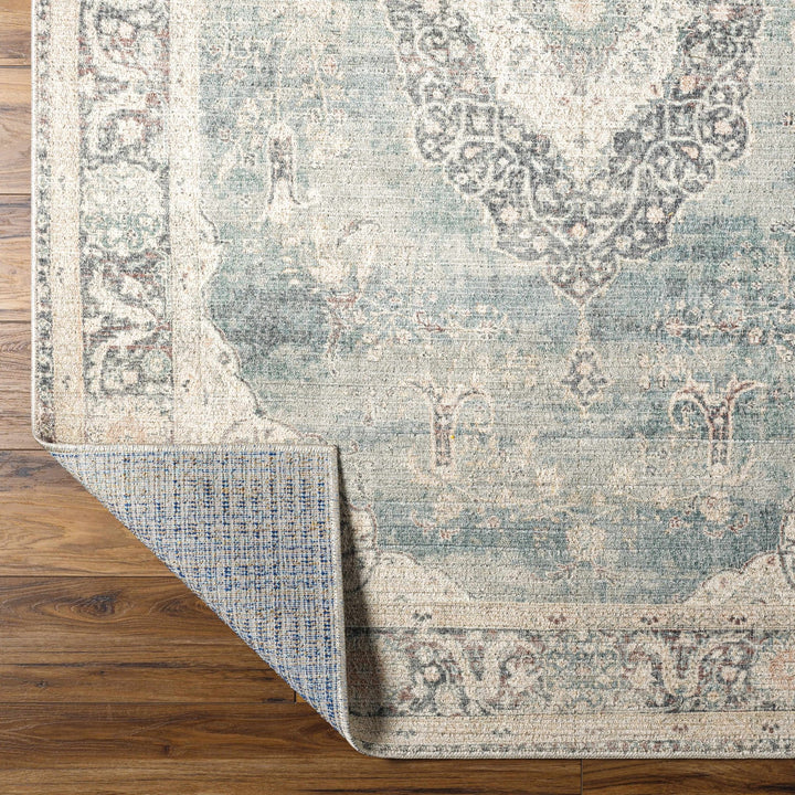 Nayef Traditional Gray And Beige Machine Woven Rug - The Rug Decor