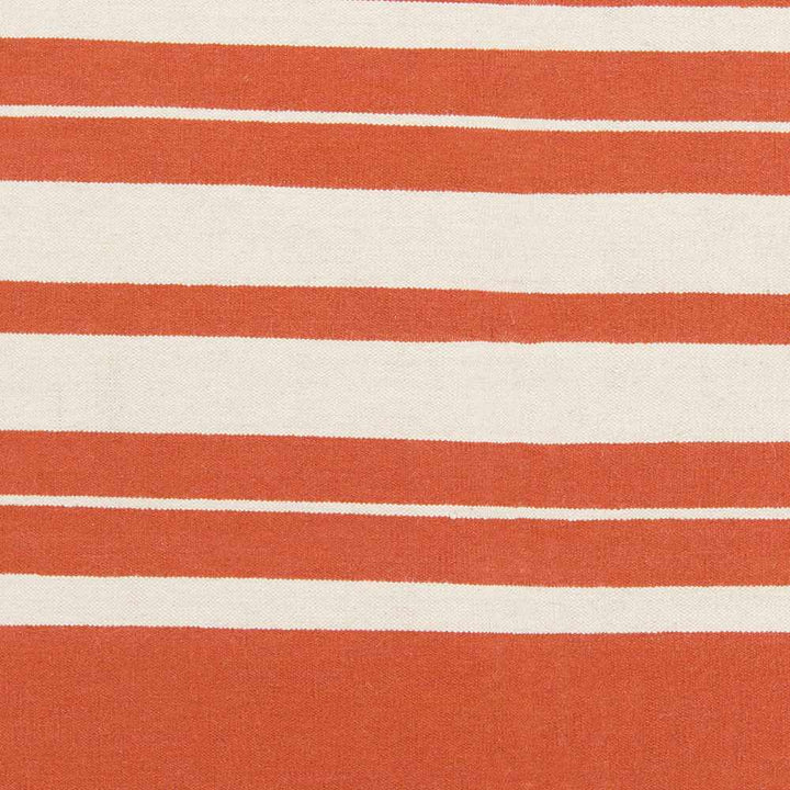 Anco Modern Style Orange And Ivory Hand Woven Wool Area Rug