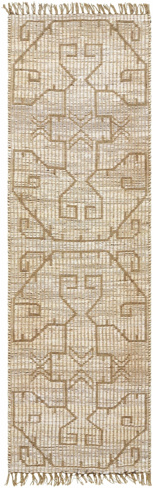 Ndoki Traditional Camel And Tab Jute Rug - The Rug Decor
