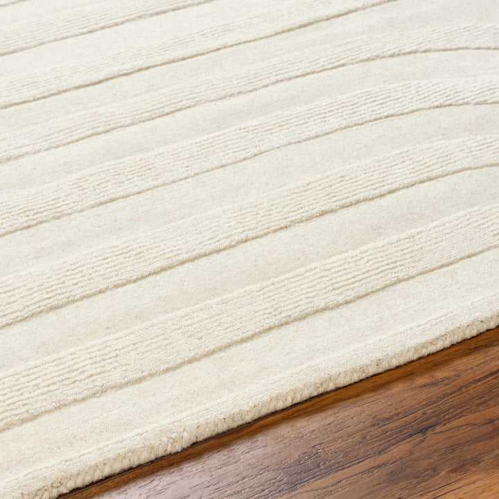 Neci Contemporary Style Beige Hand Loom Wool Rug - The Rug Decor