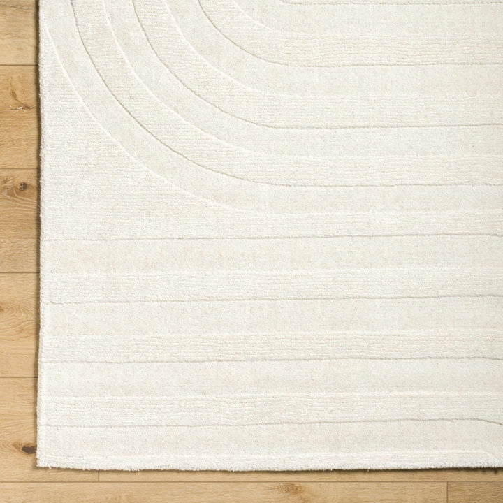 Neci Contemporary Style Beige Hand Loom Wool Rug - The Rug Decor