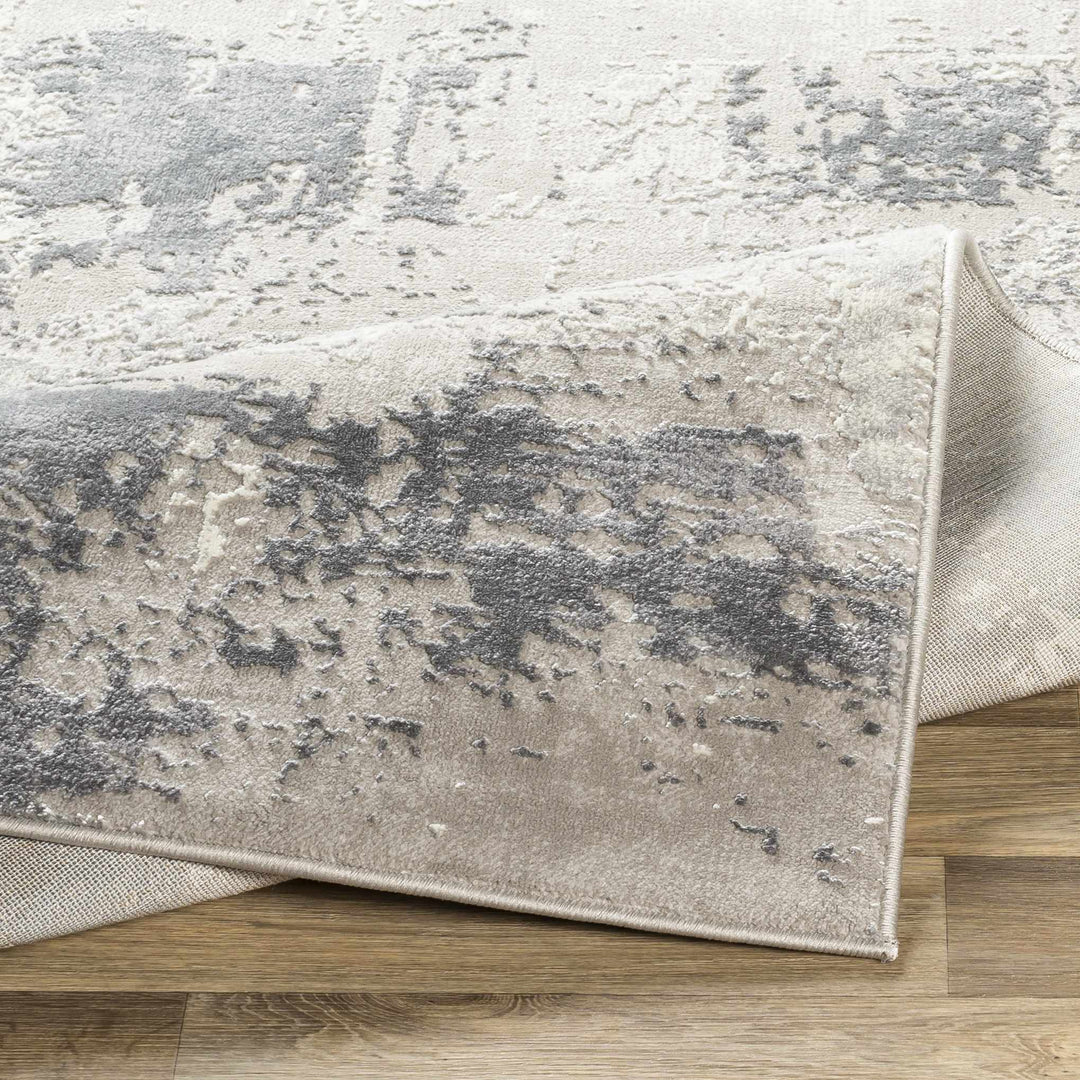 Neponsit Modern Abstract Design Gray Area Rug