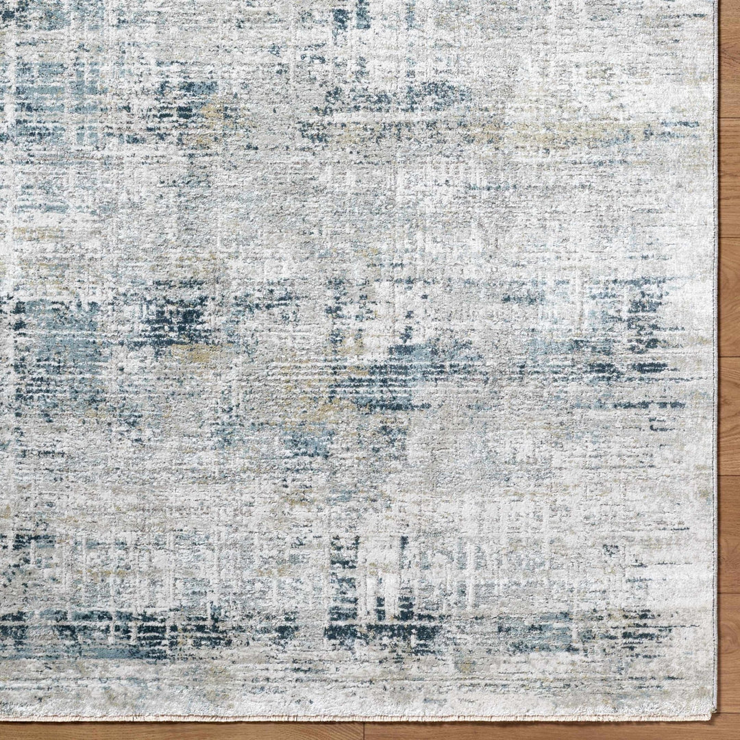 Neron Modern Abstract Design Gray And Blue Rug - The Rug Decor