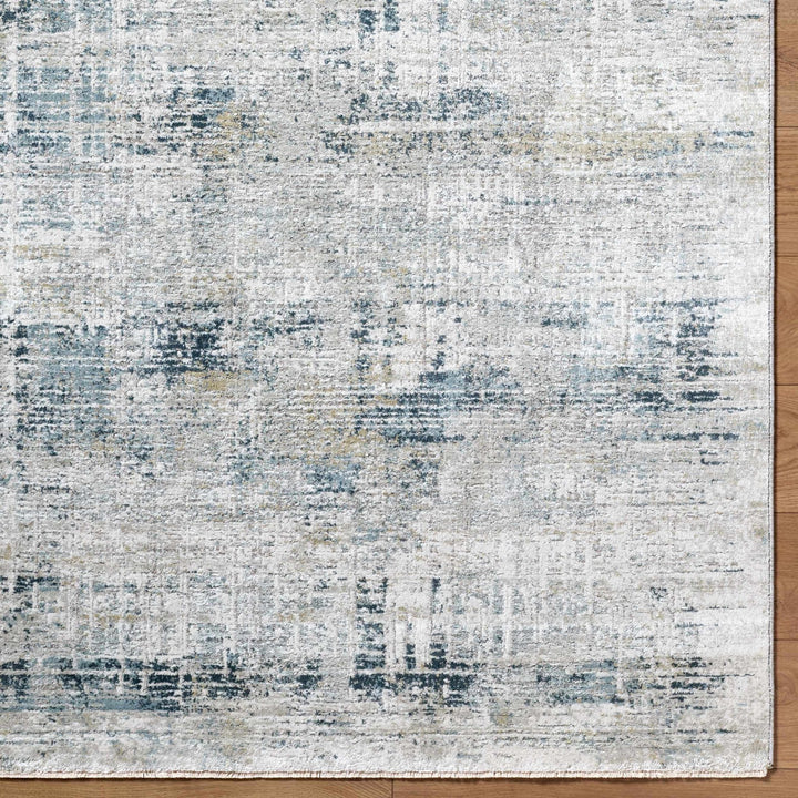Neron Modern Abstract Design Gray And Blue Rug - The Rug Decor