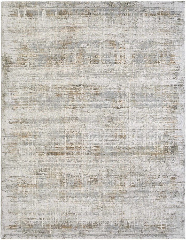 Neron Modern Abstract Design Ivory And Brown Rug - The Rug Decor