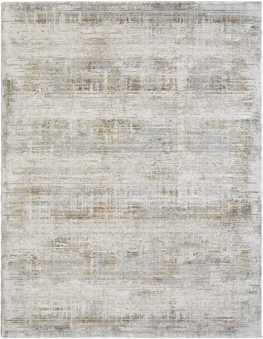 Neron Modern Abstract Design Ivory And Brown Rug - The Rug Decor