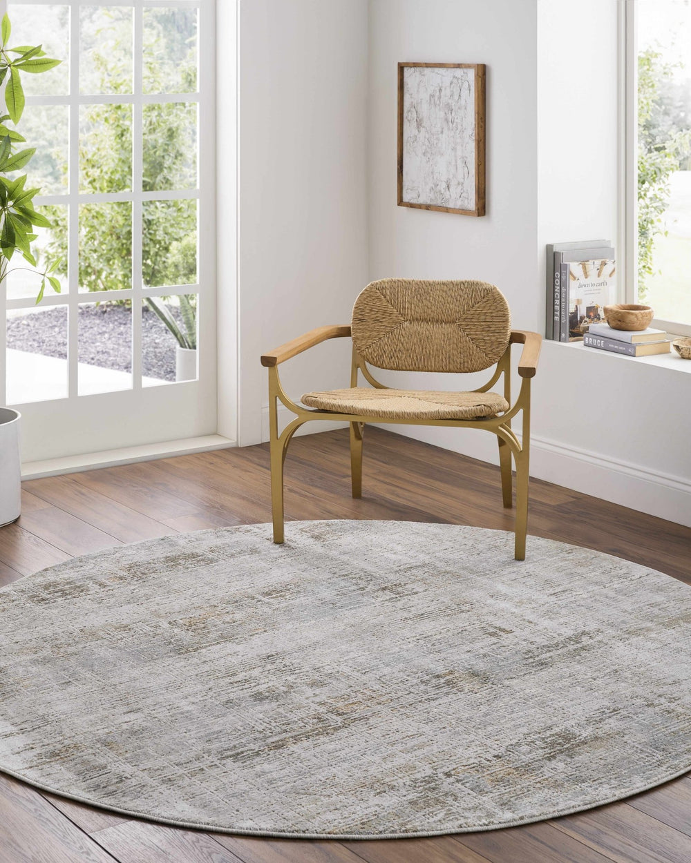 Neron Modern Abstract Design Ivory And Brown Rug - The Rug Decor
