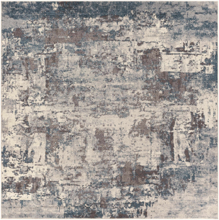 Netherfield Modern Abstract Design Gray And Blue Area Rug - The Rug Decor