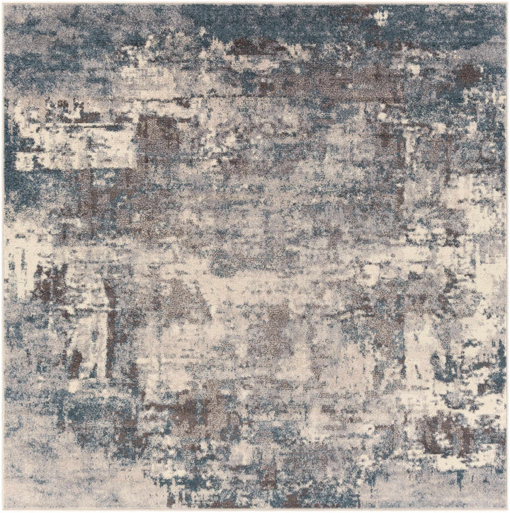 Netherfield Modern Abstract Design Gray And Blue Area Rug - The Rug Decor