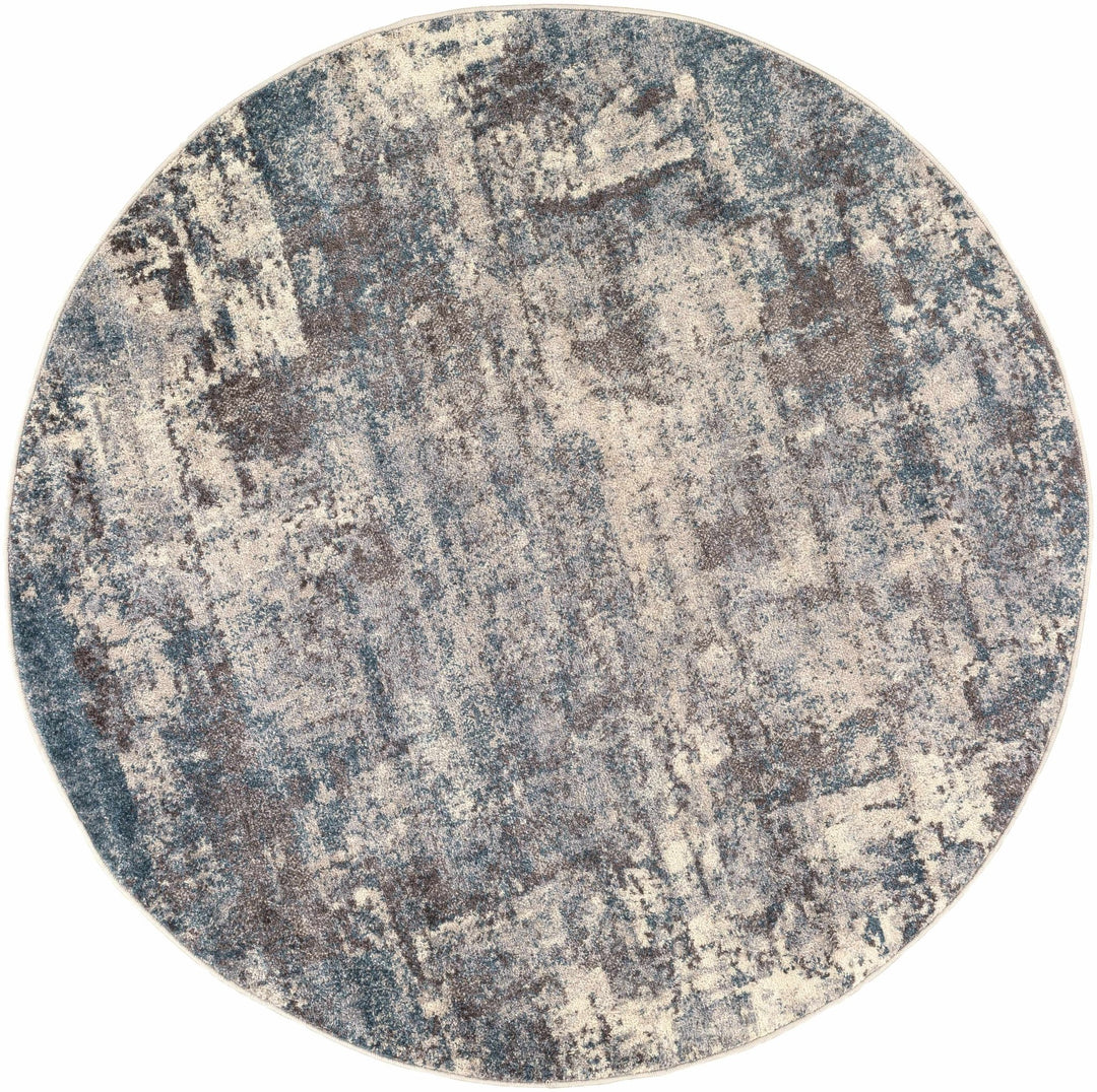 Netherfield Modern Abstract Design Gray And Blue Area Rug - The Rug Decor
