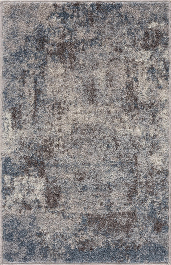 Netherfield Modern Abstract Design Gray And Blue Area Rug - The Rug Decor