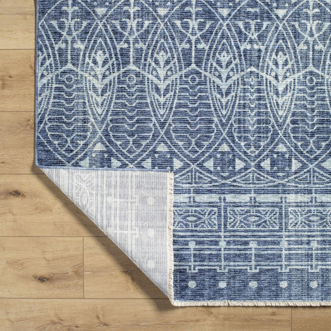 Netro Contemporary Style Blue And White Area Rug - The Rug Decor