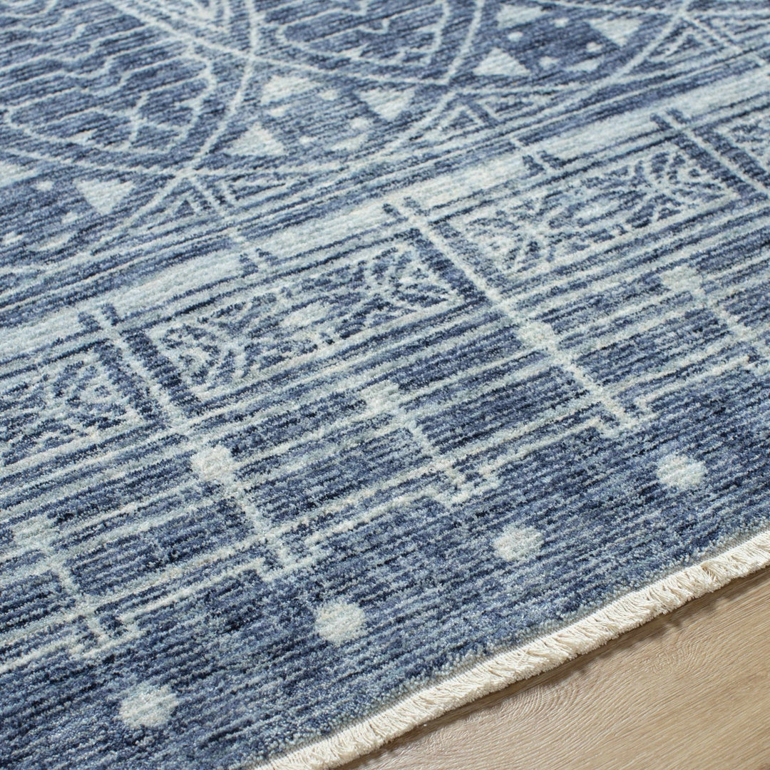 Netro Contemporary Style Blue And White Area Rug - The Rug Decor